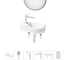 Комплект Wellsee 6 в 1 Lavinia Boho Bathroom Sink накладная/подвесная раковина 40x23 см 20219600R 1