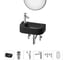 Комплект Wellsee 6 в 1 Lavinia Boho Bathroom Sink накладная/подвесная раковина 40x22 см 20219759R 1