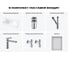 Комплект Wellsee 6 в 1 Lavinia Boho Bathroom Sink накладная/подвесная раковина 40x22 см 20219807R 12