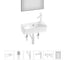 Комплект Wellsee 6 в 1 Lavinia Boho Bathroom Sink накладная/подвесная раковина 40x22 см 20219796R 1