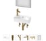 Комплект Wellsee 6 в 1 Lavinia Boho Bathroom Sink накладная/подвесная раковина 40x22 см 20219809R 1