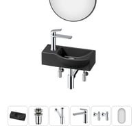Комплект Wellsee 6 в 1 Lavinia Boho Bathroom Sink накладная/подвесная раковина 40x23 см 20219605R