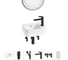Комплект Wellsee 6 в 1 Lavinia Boho Bathroom Sink накладная/подвесная раковина 37x25 см 20219864R 1