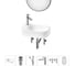 Комплект Wellsee 6 в 1 Lavinia Boho Bathroom Sink накладная/подвесная раковина 40x22 см 20219751R 1