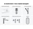 Комплект Wellsee 6 в 1 Lavinia Boho Bathroom Sink накладная/подвесная раковина 40x24 см 20219765R 13