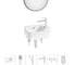 Комплект Wellsee 6 в 1 Lavinia Boho Bathroom Sink накладная/подвесная раковина 37x25 см 20219866R 1