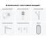 Комплект Wellsee 6 в 1 Lavinia Boho Bathroom Sink накладная/подвесная раковина 37x25 см 20219866R 12