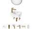 Комплект Wellsee 6 в 1 Lavinia Boho Bathroom Sink накладная/подвесная раковина 37x25 см 20219851R 1