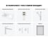 Комплект Wellsee 6 в 1 Lavinia Boho Bathroom Sink накладная/подвесная раковина 40x22 см 20219810R 12