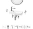 Комплект Wellsee 7 в 1 Lavinia Boho Bathroom Sink накладная/подвесная раковина 50x24 см 20219657R 1