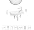 Комплект Wellsee 7 в 1 Lavinia Boho Bathroom Sink накладная/подвесная раковина 50x24 см 20219674R 1