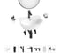 Комплект Wellsee 7 в 1 Lavinia Boho Bathroom Sink накладная/подвесная раковина 46x41 см 20219924R 1