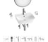 Комплект Wellsee 7 в 1 Lavinia Boho Bathroom Sink накладная/подвесная раковина 45x40 см 20219965R 1