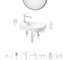 Комплект Wellsee 7 в 1 Lavinia Boho Bathroom Sink накладная/подвесная раковина 45x24 см 20219632R 1