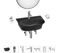 Комплект Wellsee 7 в 1 Lavinia Boho Bathroom Sink накладная/подвесная раковина 55x43 см 20219944R