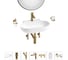 Комплект Wellsee 7 в 1 Lavinia Boho Bathroom Sink накладная/подвесная раковина 58x40 см 20219287R 1