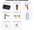 Комплект Wellsee 7 в 1 Lavinia Boho Bathroom Sink накладная/подвесная раковина 45x27 см 20219834R 14