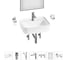 Комплект Wellsee 7 в 1 Lavinia Boho Bathroom Sink накладная/подвесная раковина 50x40 см 20219373R 1