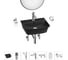 Комплект Wellsee 7 в 1 Lavinia Boho Bathroom Sink накладная/подвесная раковина 45x40 см 20219972R 1