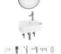 Комплект Wellsee 6 в 1 Lavinia Boho Bathroom Sink накладная/подвесная раковина 44x27 см 20219891R 1