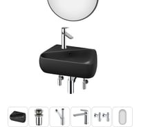 Комплект Wellsee 6 в 1 Lavinia Boho Bathroom Sink накладная/подвесная раковина 44x27 см 20219885R