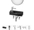 Комплект Wellsee 6 в 1 Lavinia Boho Bathroom Sink накладная/подвесная раковина 45x24 см 20219633R 1