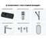 Комплект Wellsee 6 в 1 Lavinia Boho Bathroom Sink накладная/подвесная раковина 45x24 см 20219633R 10