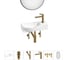 Комплект Wellsee 6 в 1 Lavinia Boho Bathroom Sink накладная/подвесная раковина 45x24 см 20219641R 1