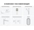 Комплект Wellsee 6 в 1 Lavinia Boho Bathroom Sink накладная/подвесная раковина 45x24 см 20219642R 10