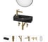 Комплект Wellsee 6 в 1 Lavinia Boho Bathroom Sink накладная/подвесная раковина 45x24 см 20219635R 1