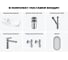 Комплект Wellsee 6 в 1 Lavinia Boho Bathroom Sink накладная/подвесная раковина 45x24 см 20219625R 10