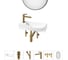 Комплект Wellsee 6 в 1 Lavinia Boho Bathroom Sink накладная/подвесная раковина 50x24 см 20219655R 1