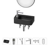 Комплект Wellsee 6 в 1 Lavinia Boho Bathroom Sink накладная/подвесная раковина 45x27 см 20219829R