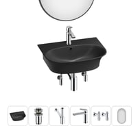 Комплект Wellsee 6 в 1 Lavinia Boho Bathroom Sink накладная/подвесная раковина 55x43 см 20219941R
