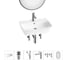 Комплект Wellsee 6 в 1 Lavinia Boho Bathroom Sink накладная/подвесная раковина 55x42 см 20219975R 1