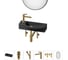Комплект Wellsee 6 в 1 Lavinia Boho Bathroom Sink накладная/подвесная раковина 50x24 см 20219663R 1