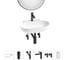 Комплект Wellsee 6 в 1 Lavinia Boho Bathroom Sink накладная/подвесная раковина 58x40 см 20219282R 1