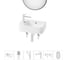 Комплект Wellsee 6 в 1 Lavinia Boho Bathroom Sink накладная/подвесная раковина 45x27 см 20219824R 1