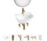 Комплект Wellsee 6 в 1 Lavinia Boho Bathroom Sink накладная/подвесная раковина 46x41 см 20219921R 1