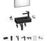 Комплект Wellsee 7 в 1 Lavinia Boho Bathroom Sink накладная/подвесная раковина 37x18 см 20219525R 1