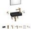 Комплект Wellsee 7 в 1 Lavinia Boho Bathroom Sink накладная/подвесная раковина 37x18 см 20219526R 1