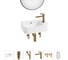 Комплект Wellsee 6 в 1 Lavinia Boho Bathroom Sink накладная/подвесная раковина 45x27 см 20219837R 1