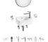 Комплект Wellsee 7 в 1 Lavinia Boho Bathroom Sink накладная/подвесная раковина 37x25 см 20219867R 1