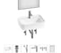 Комплект Wellsee 6 в 1 Lavinia Boho Bathroom Sink накладная/подвесная раковина 50x40 см 20219369R 1