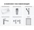 Комплект Wellsee 6 в 1 Lavinia Boho Bathroom Sink накладная/подвесная раковина 50x40 см 20219369R 10