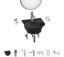 Комплект Wellsee 7 в 1 Lavinia Boho Bathroom Sink накладная/подвесная раковина 34x36 см 20219916R