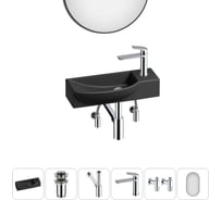 Комплект Wellsee 6 в 1 Lavinia Boho Bathroom Sink накладная/подвесная раковина 50x24 см 20219675R