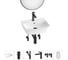Комплект Wellsee 6 в 1 Lavinia Boho Bathroom Sink накладная/подвесная раковина 45x40 см 20219962R 1