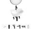 Комплект Wellsee 6 в 1 Lavinia Boho Bathroom Sink накладная/подвесная раковина 46x41 см 20219920R 1