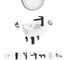 Комплект Wellsee 7 в 1 Lavinia Boho Bathroom Sink накладная/подвесная раковина 37x25 см 20219868R 1